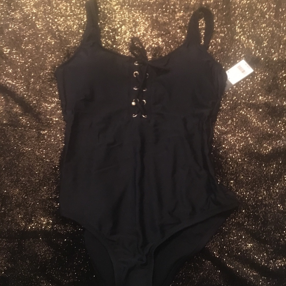 Mossimo size Small Black bathing suit NWT - Picture 6 of 7